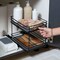 Organize It All 2 Tier Slide Out Shelf Organizer in Matte Black 15237-MATTEBLK - alternate 3